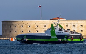 Kometa 120M passenger hydrofoil first trip from Sevastopol to Yalta